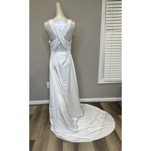 NWT Sachin & Babi Astor pearl-embellished gown Size 4 $1100 - Picture 8 of 13